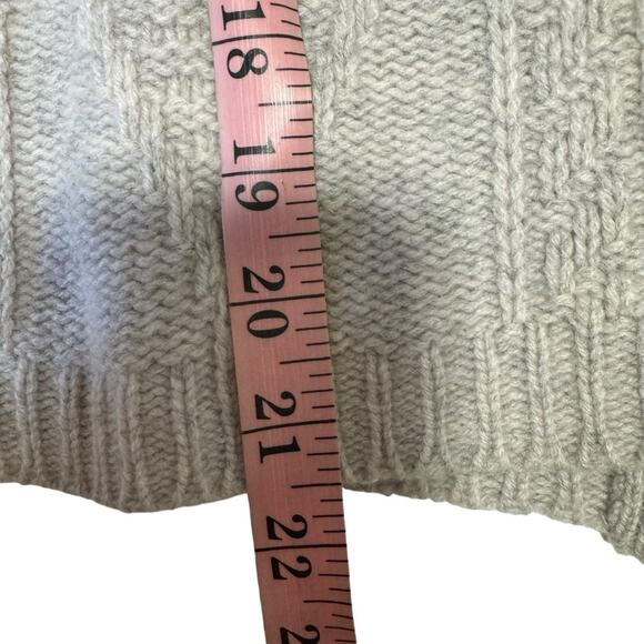 Madewell Palisade Cable Knit Back Zipper Merino Wool Sweater - Picture 8 of 8